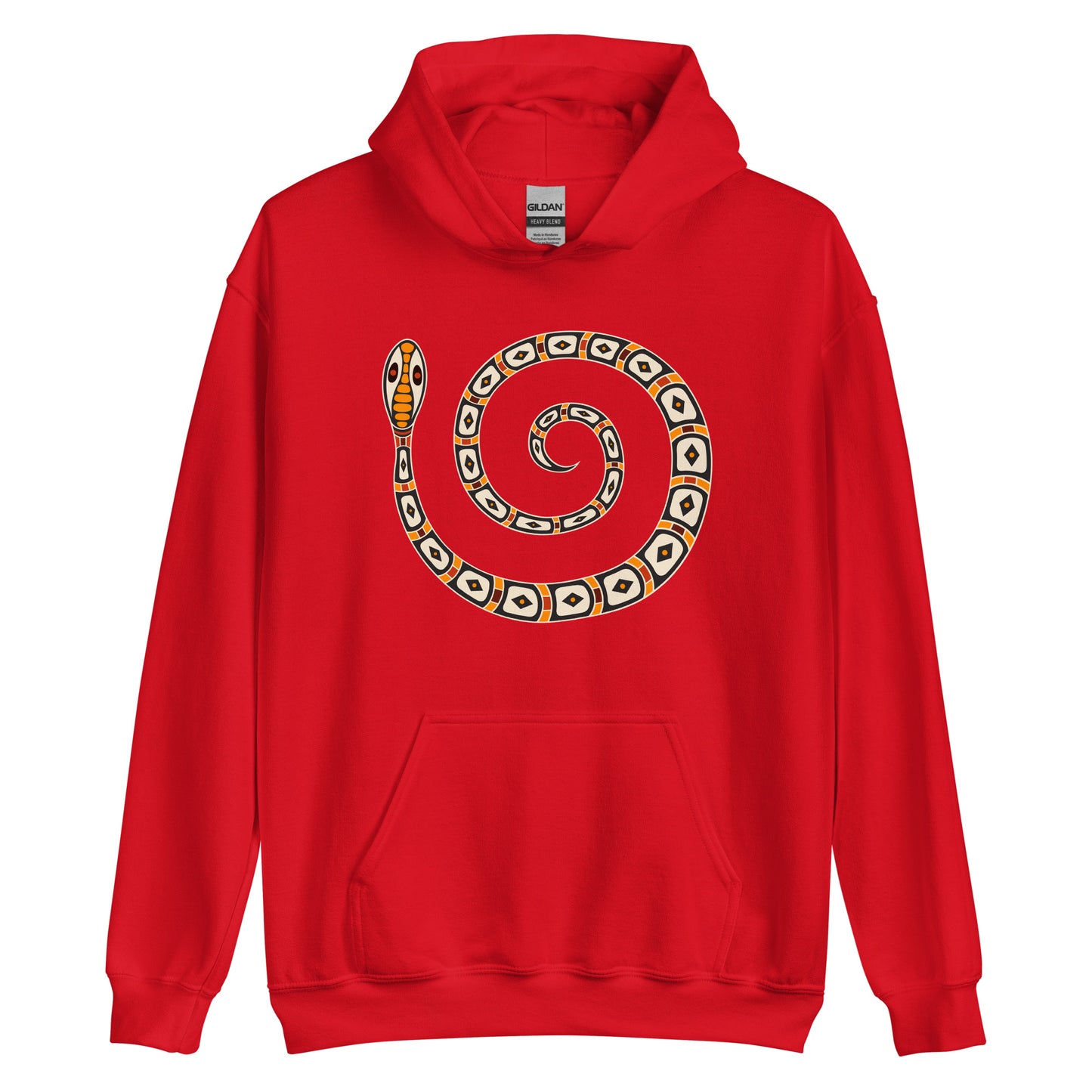 Unisex Hoodie- Australian Tribal Figure Snake
