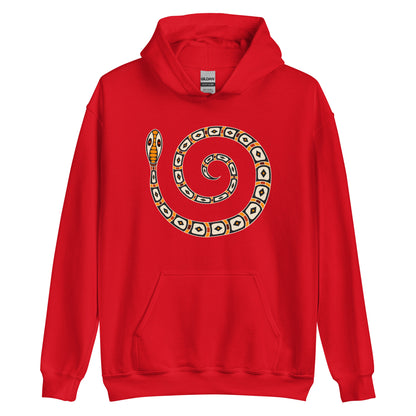 Unisex Hoodie- Australian Tribal Figure Snake