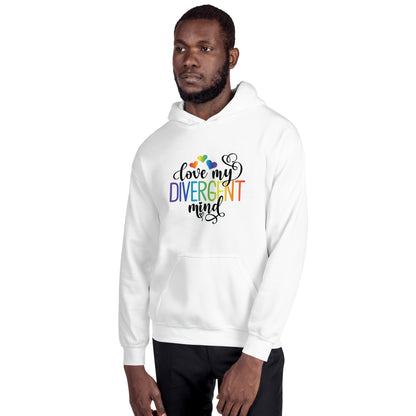 Unisex Hoodie- ADHD- Love My Divergent Mind