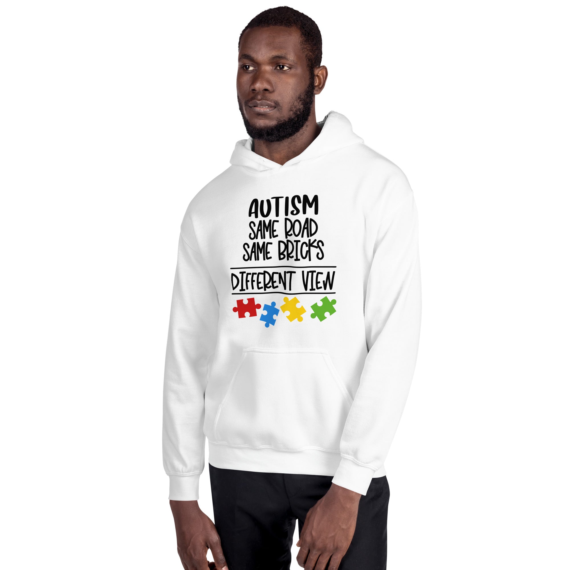 Unisex Hoodie- Autism Same Road