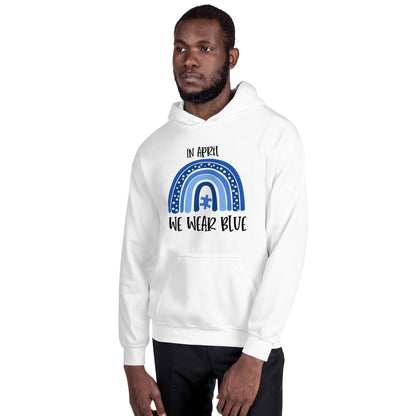 Unisex Hoodie- In April  We Wear Blue