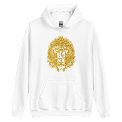 Unisex Hoodie- Baboon Gold Print