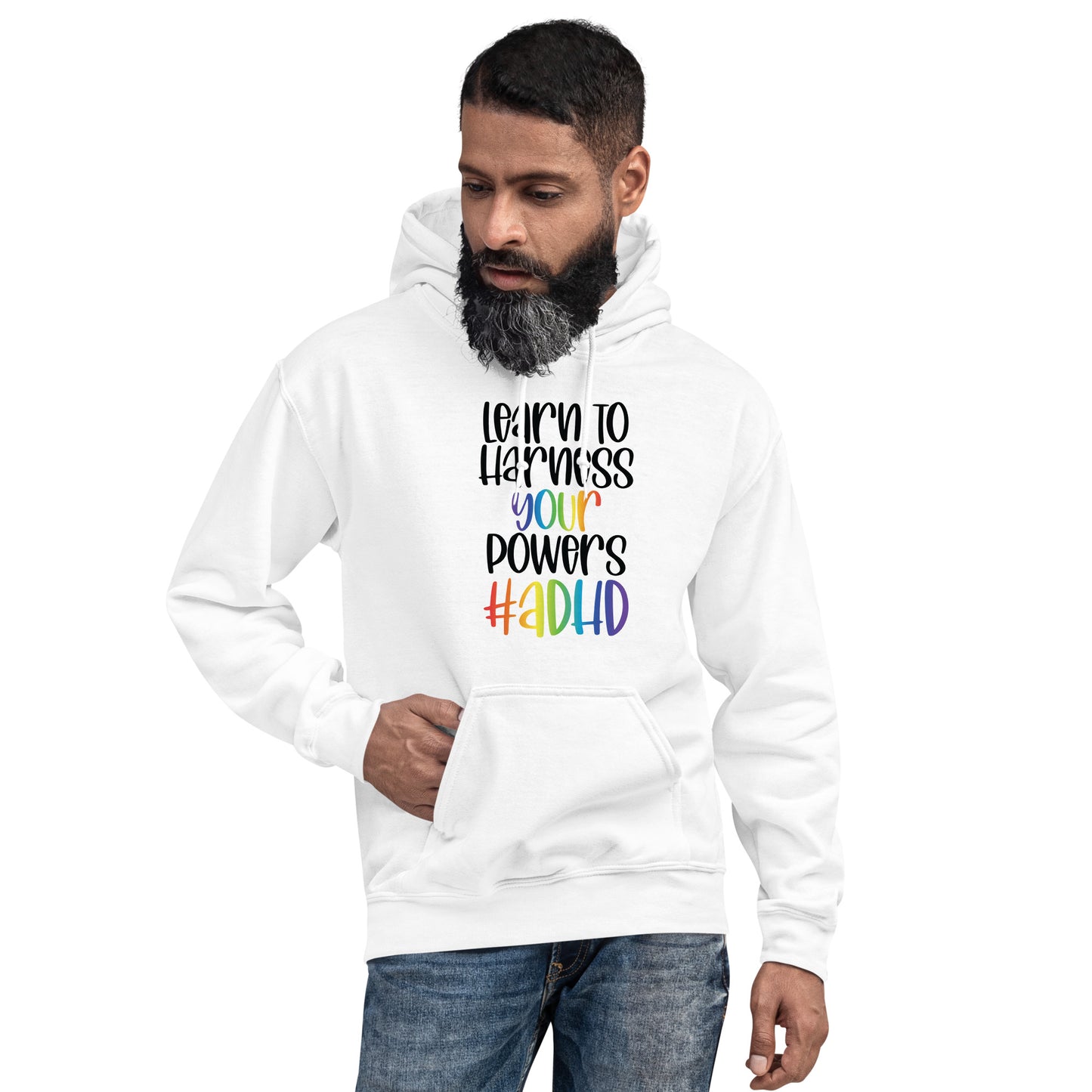 Unisex Hoodie- ADHD- Learn To Harness