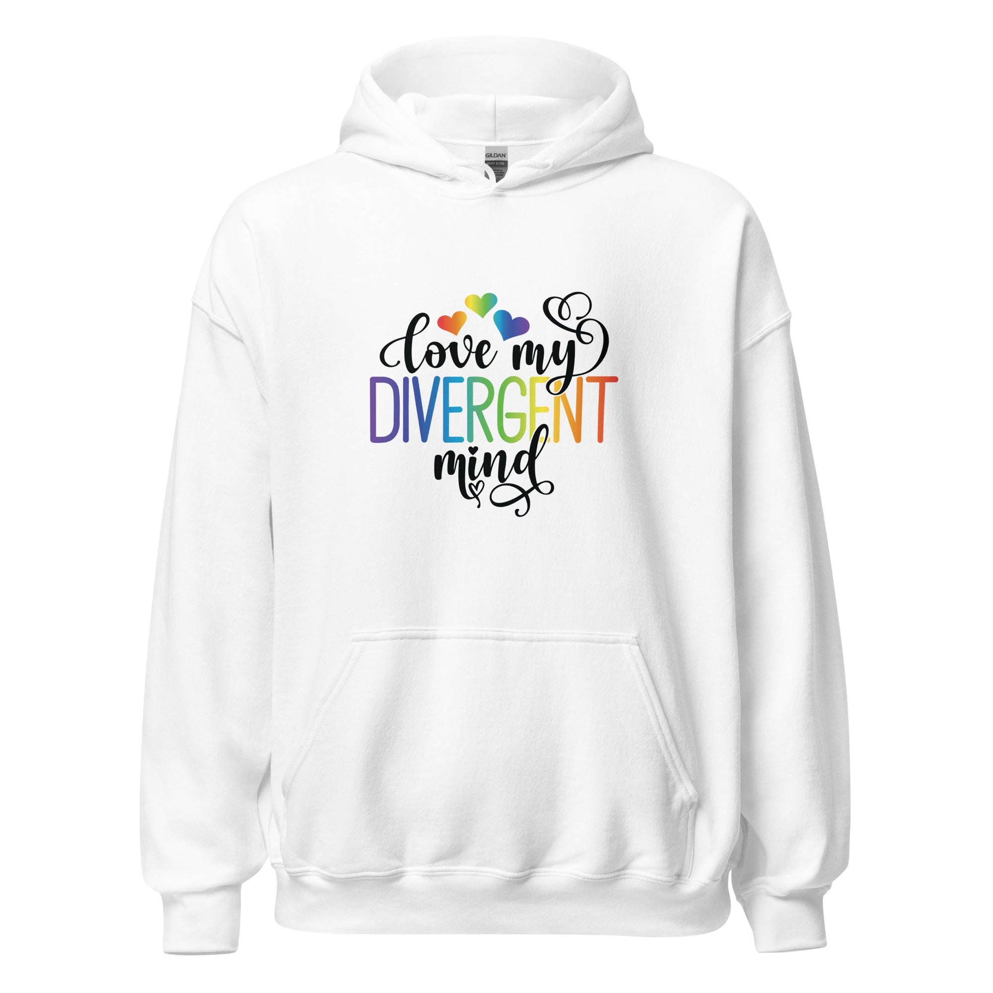 Unisex Hoodie- ADHD- Love My Divergent Mind