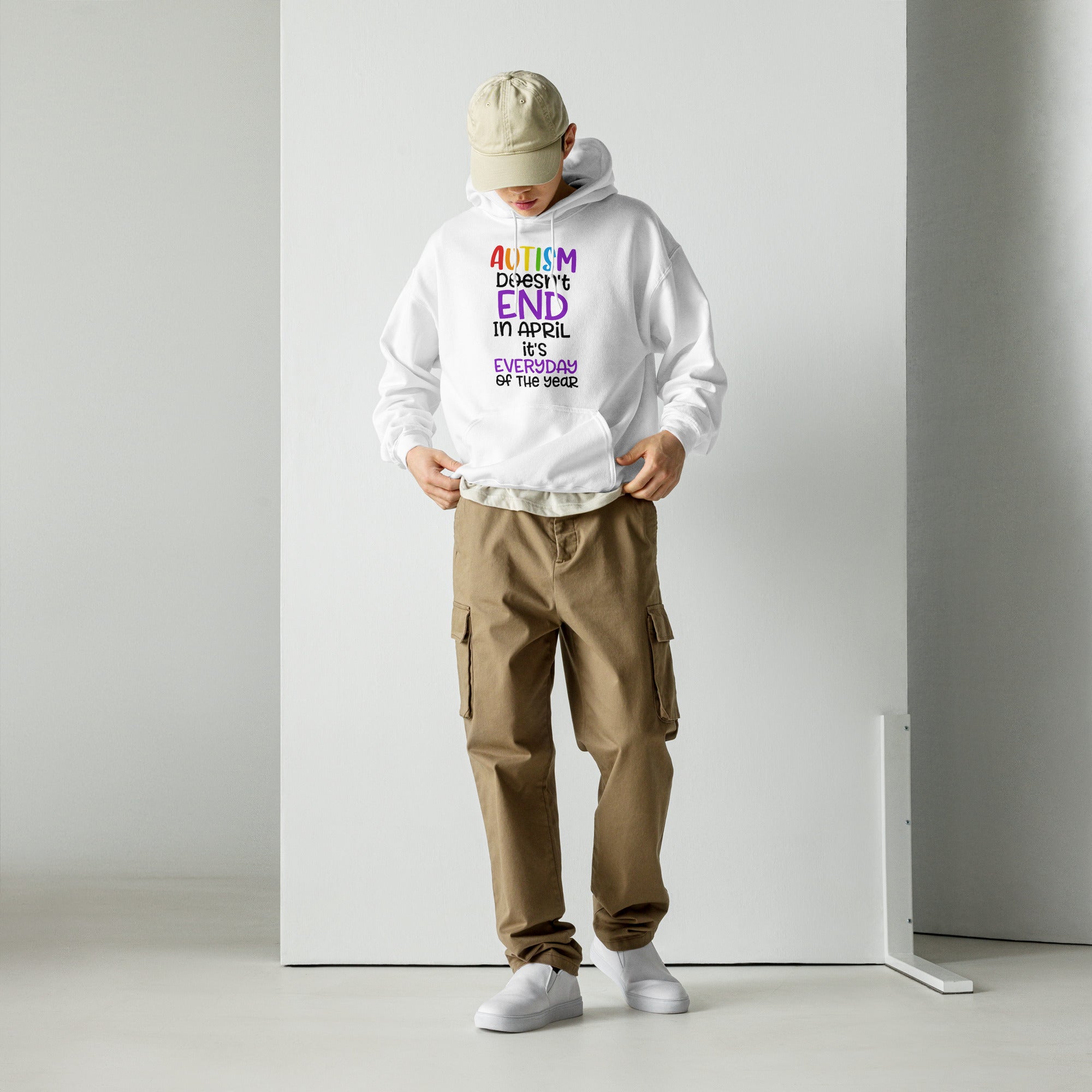 Unisex Hoodie- Autism doesn't end in april