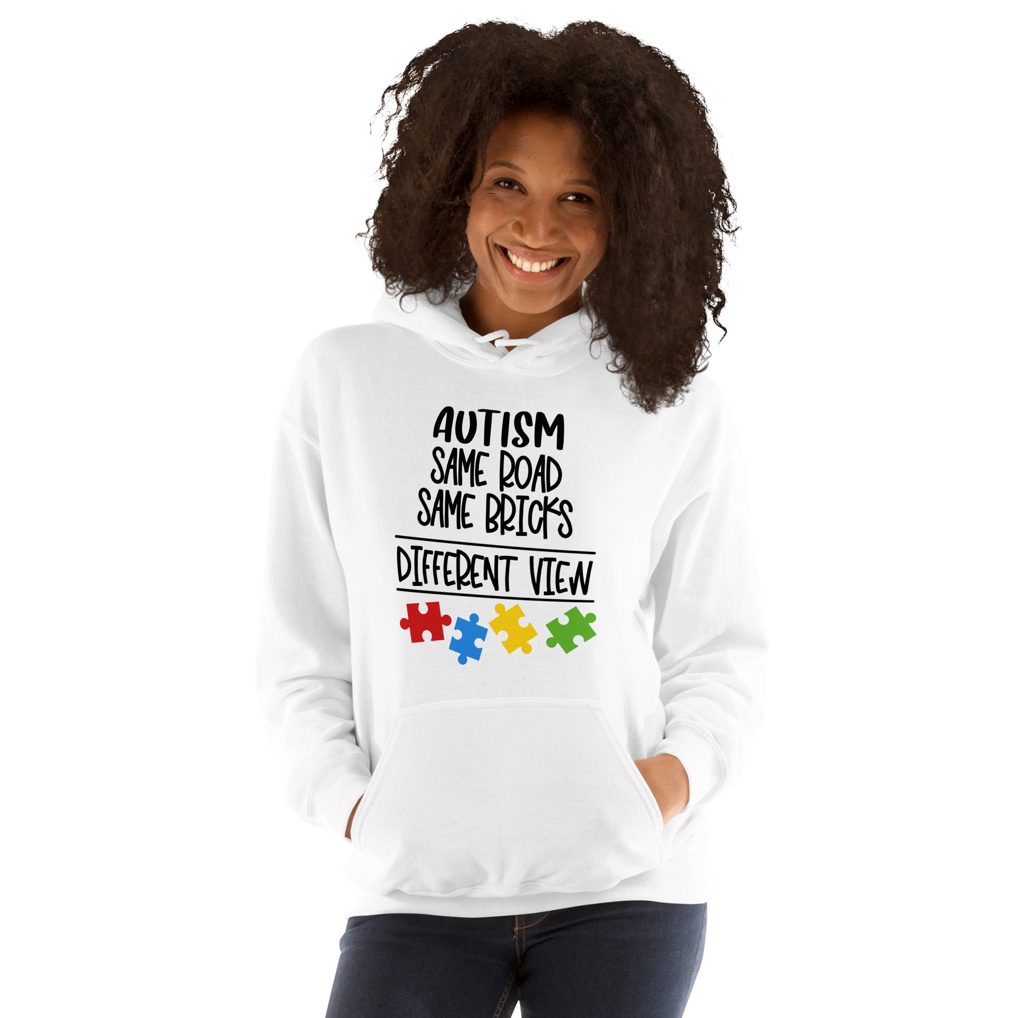 Unisex Hoodie- Autism Same Road