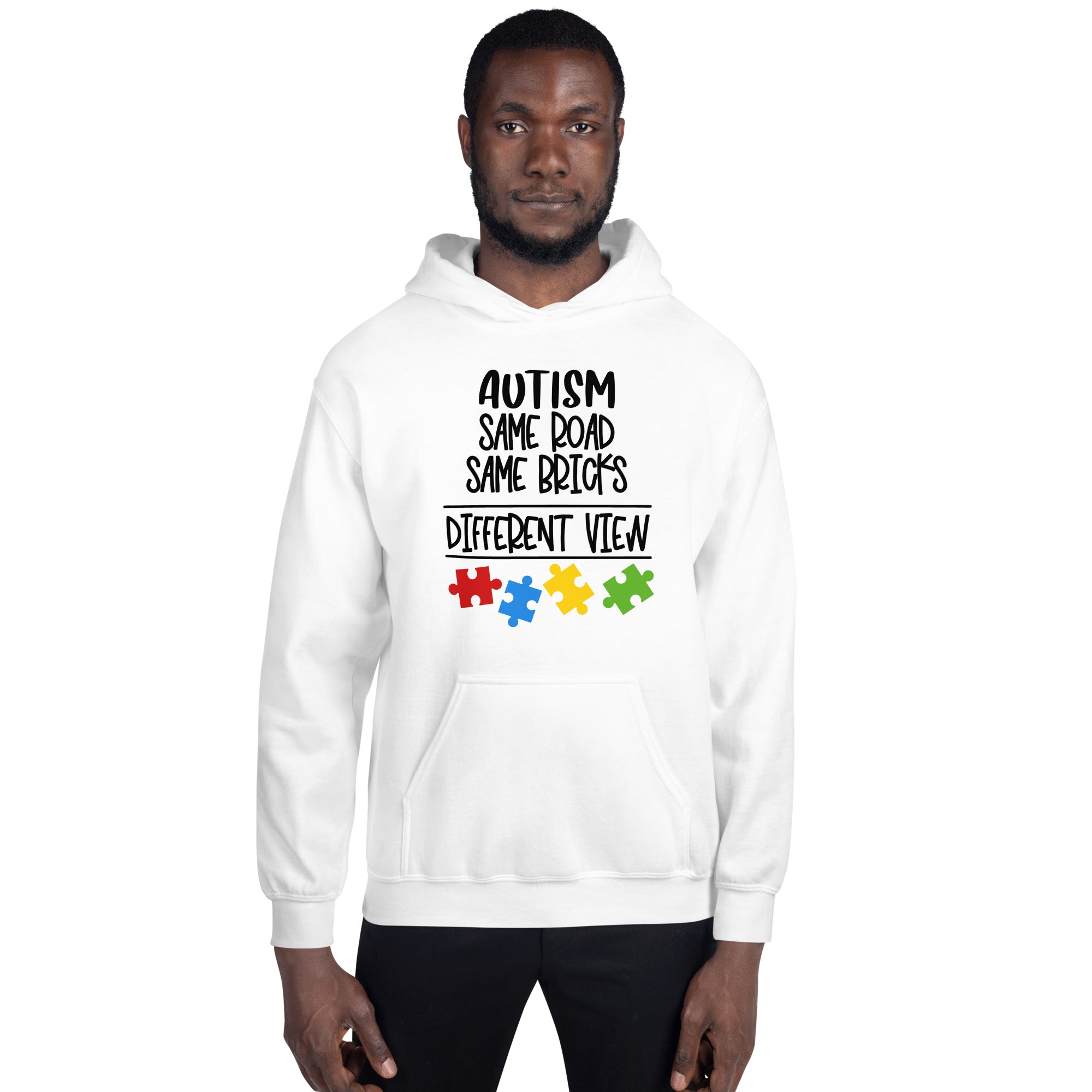 Unisex Hoodie- Autism Same Road