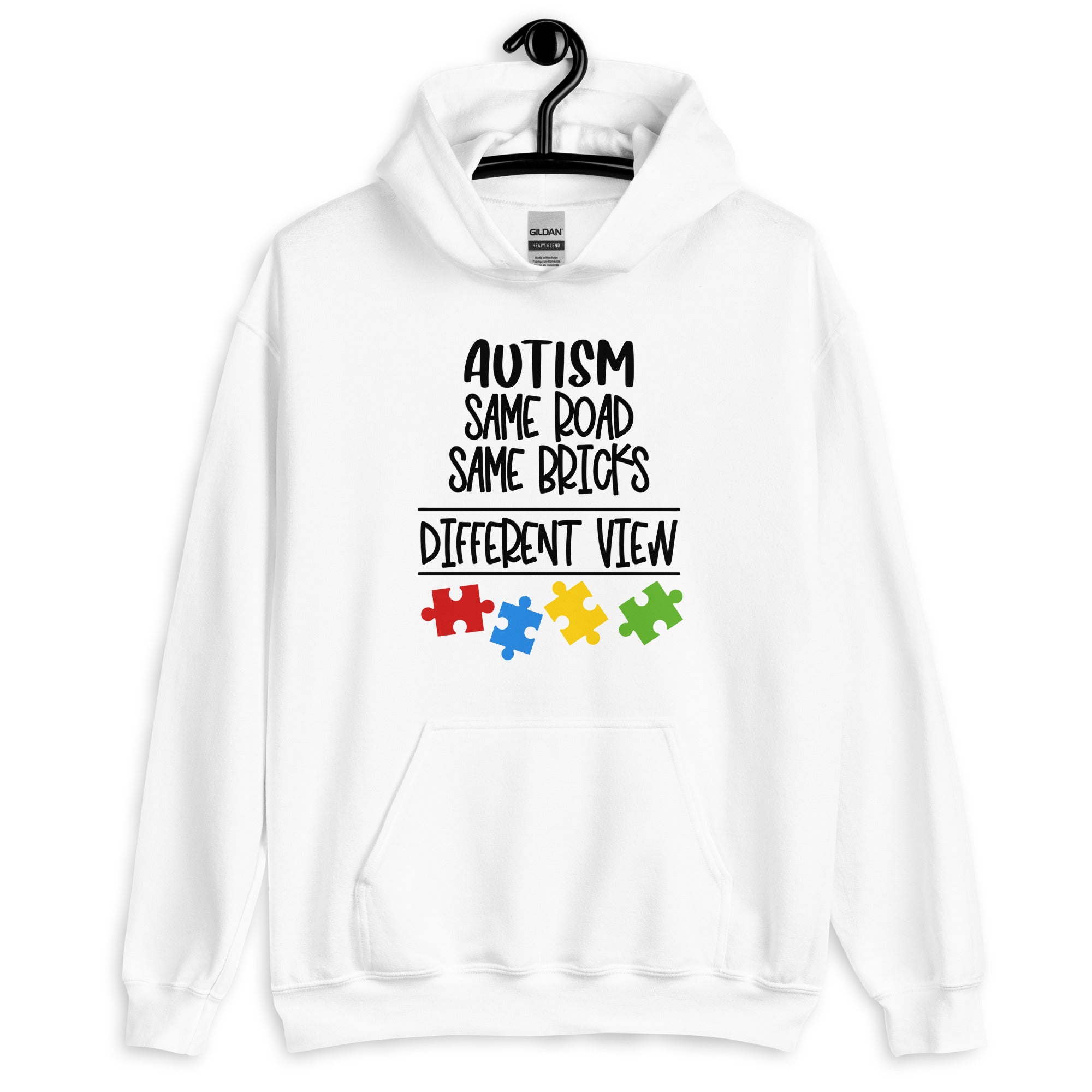 Unisex Hoodie- Autism Same Road