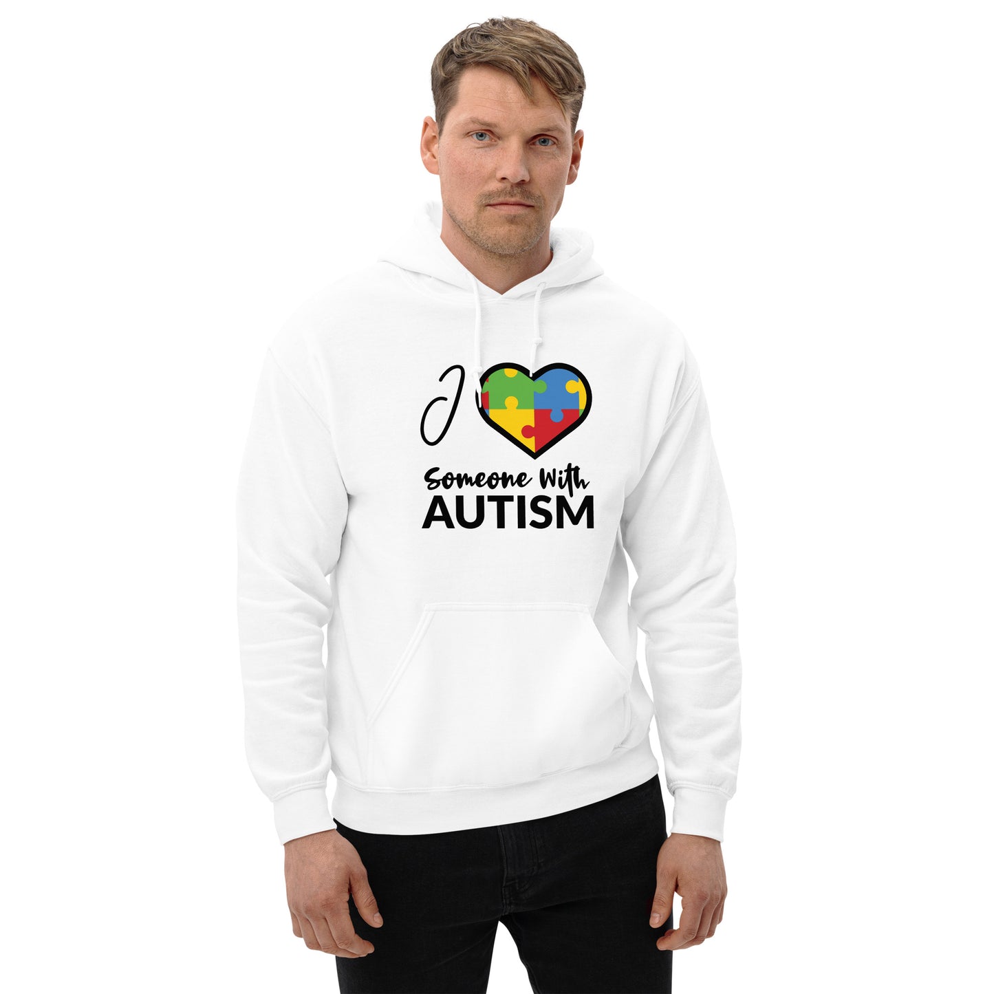 Unisex Hoodie- I Love Someone With Autism