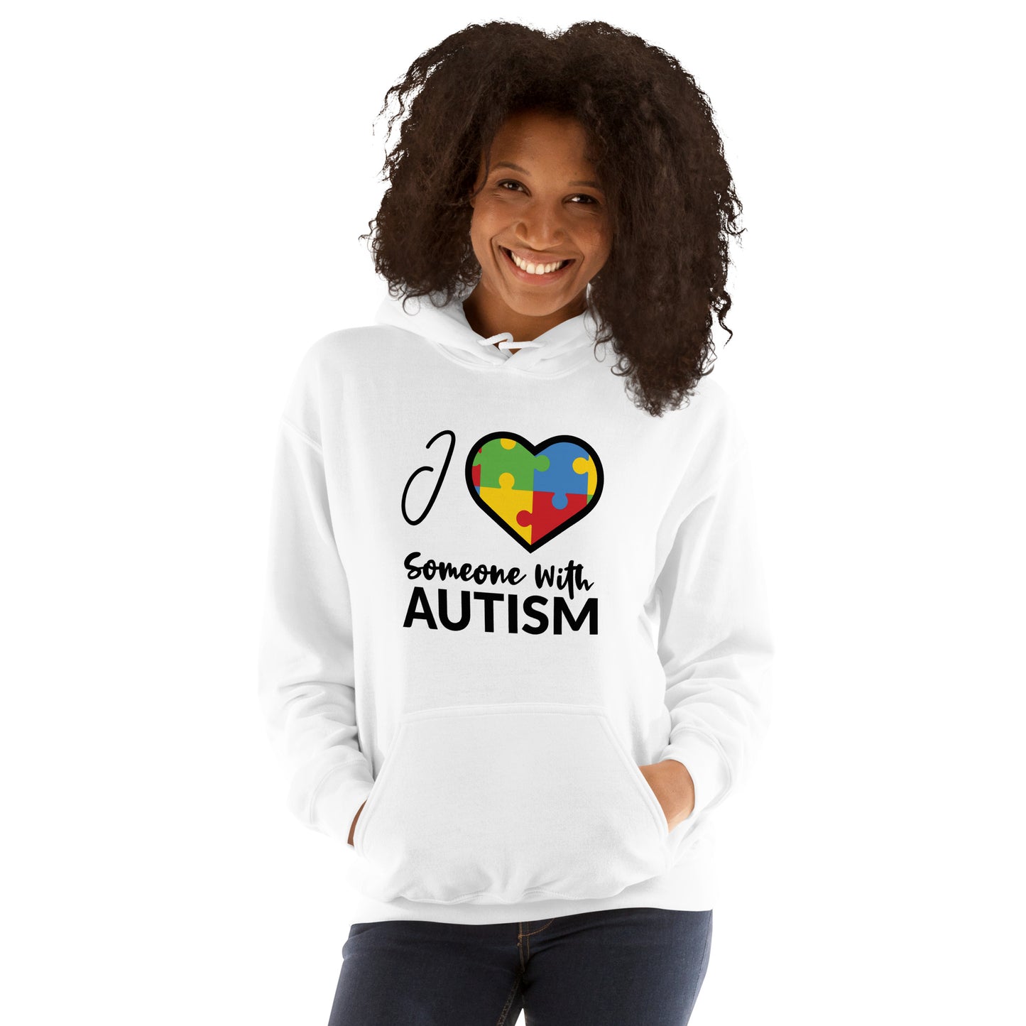 Unisex Hoodie- I Love Someone With Autism