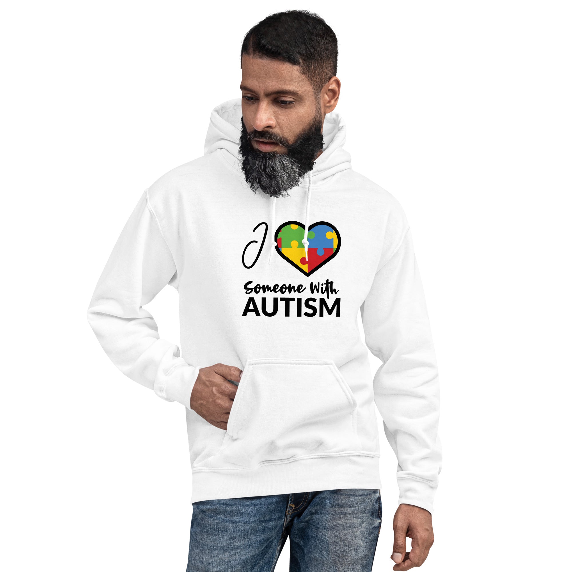 Unisex Hoodie- I Love Someone With Autism