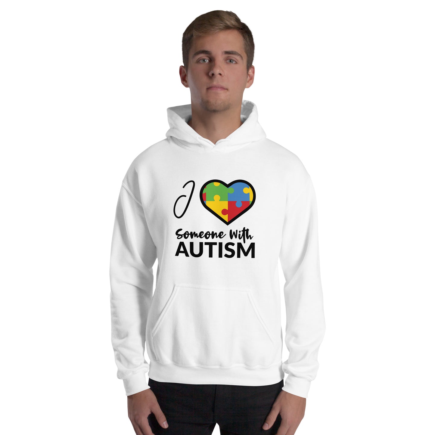 Unisex Hoodie- I Love Someone With Autism