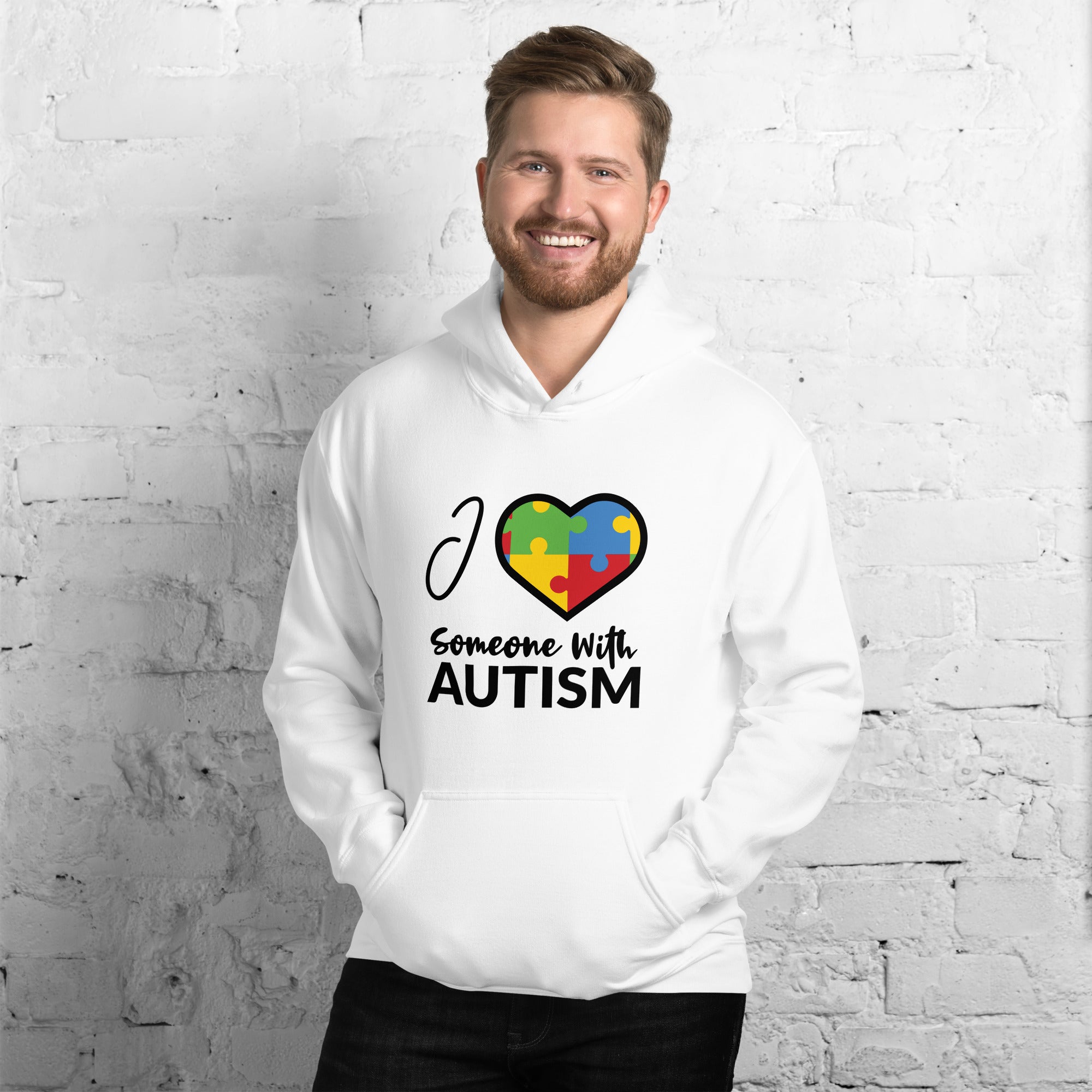 Unisex Hoodie- I Love Someone With Autism