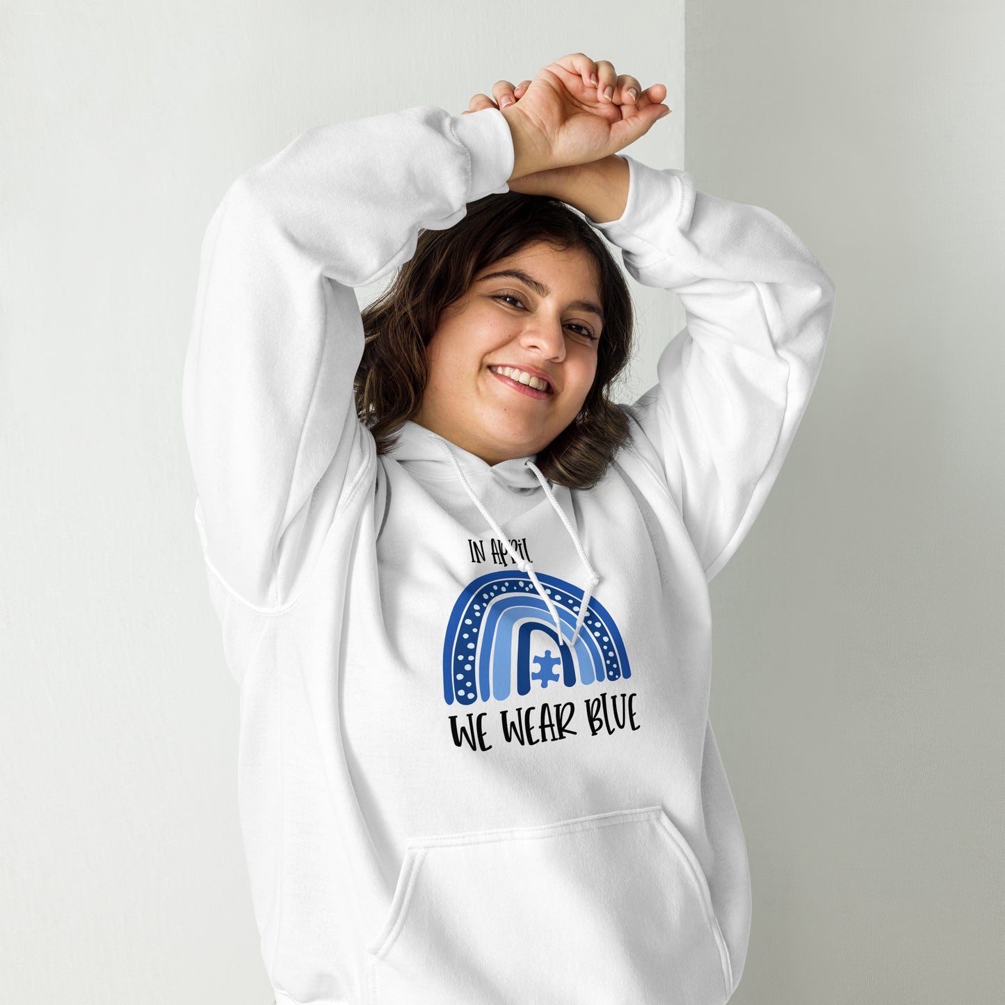 Unisex Hoodie- In April  We Wear Blue