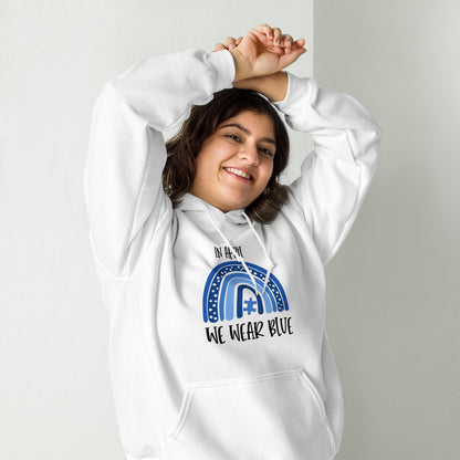 Unisex Hoodie- In April  We Wear Blue