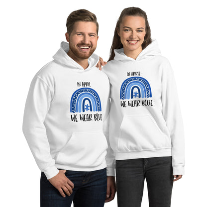 Unisex Hoodie- In April  We Wear Blue