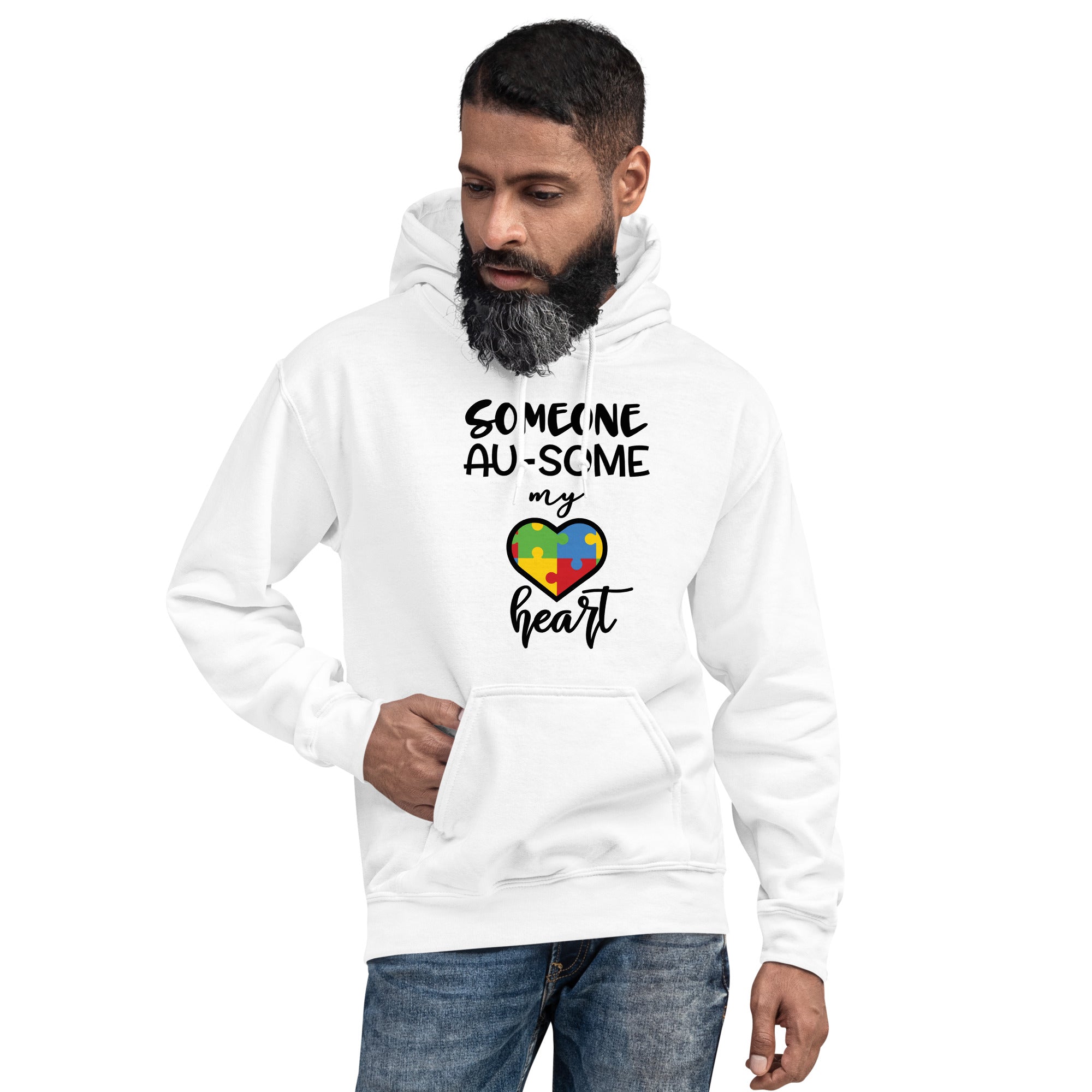 Unisex Hoodie- Someone ausome has my heart