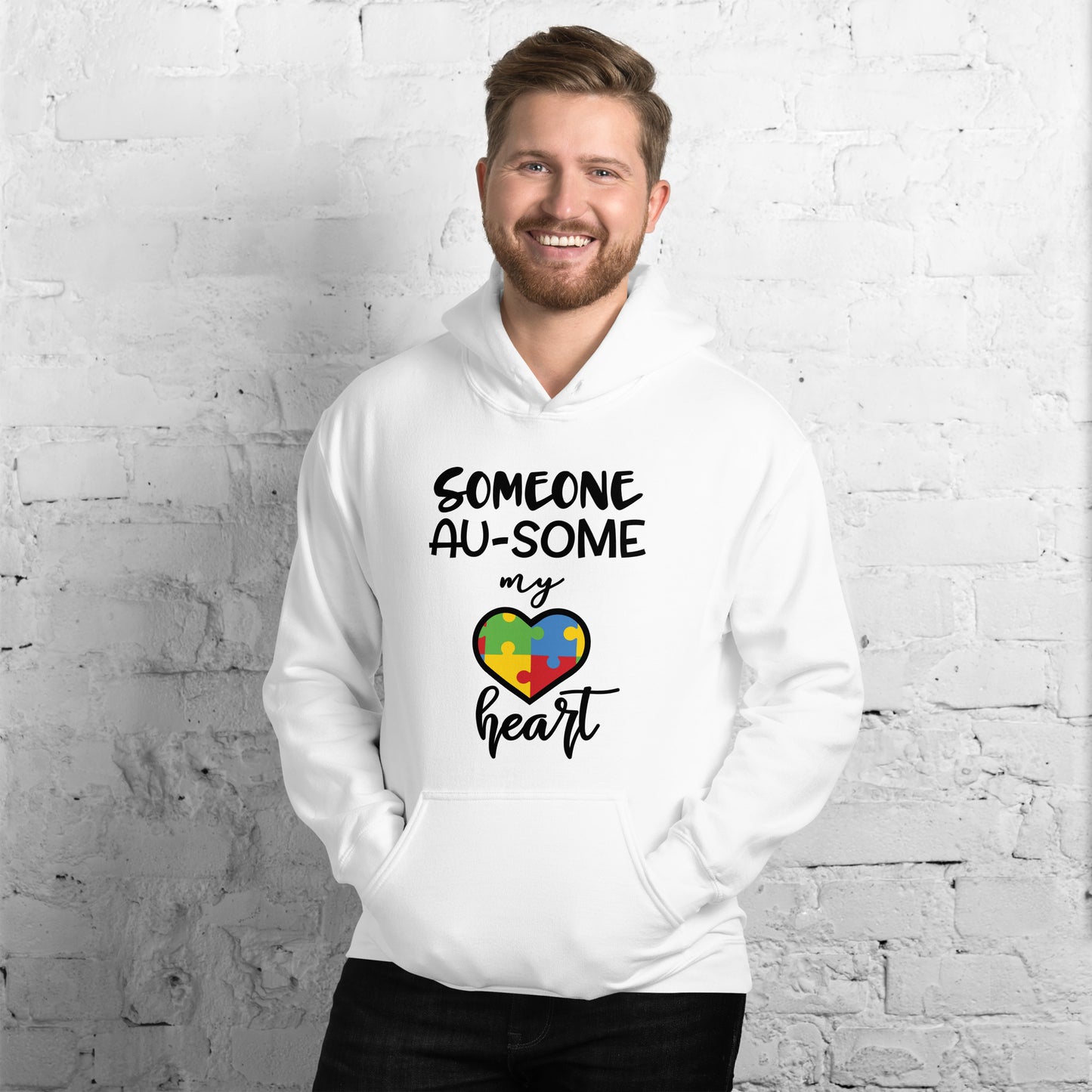 Unisex Hoodie- Someone ausome has my heart