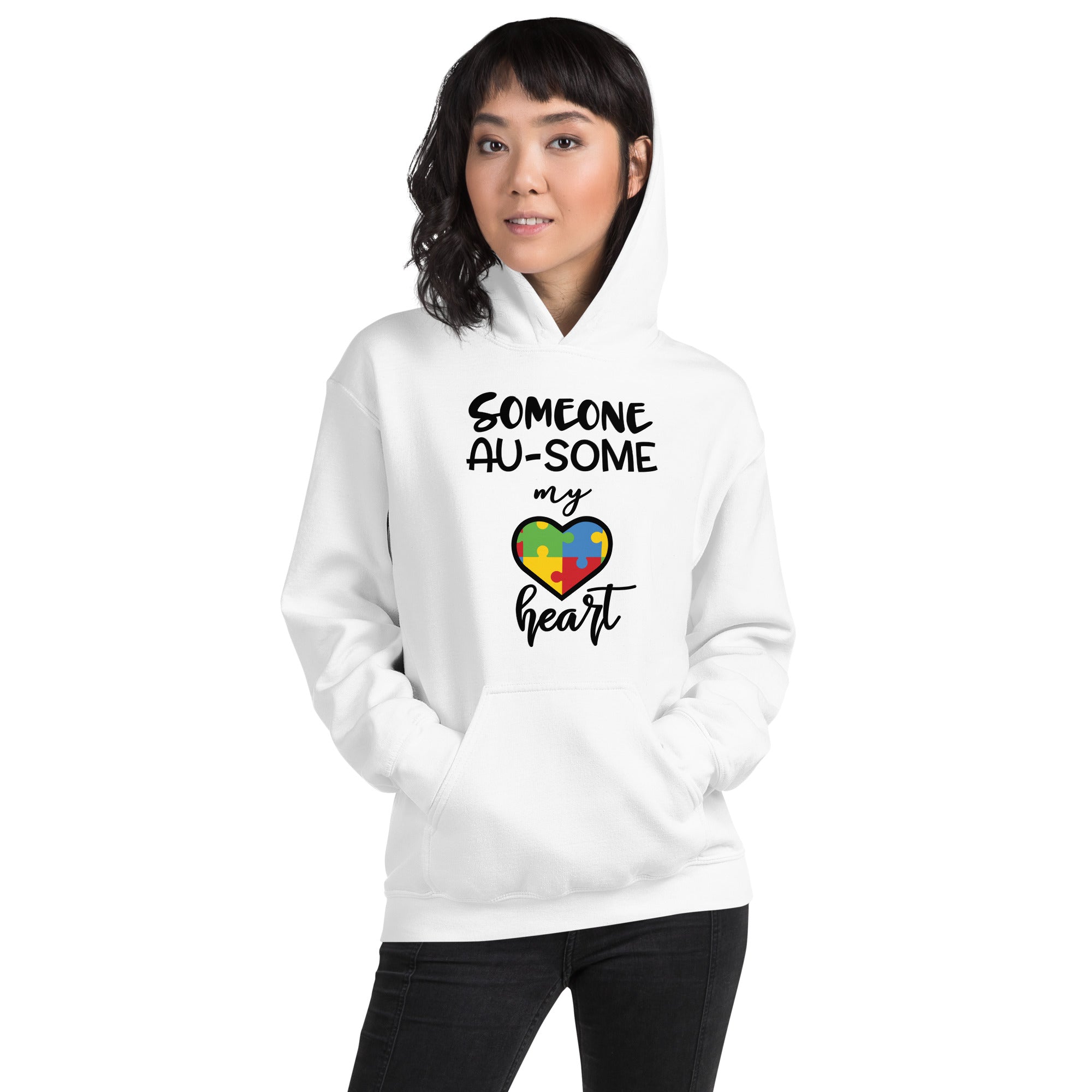 Unisex Hoodie- Someone ausome has my heart