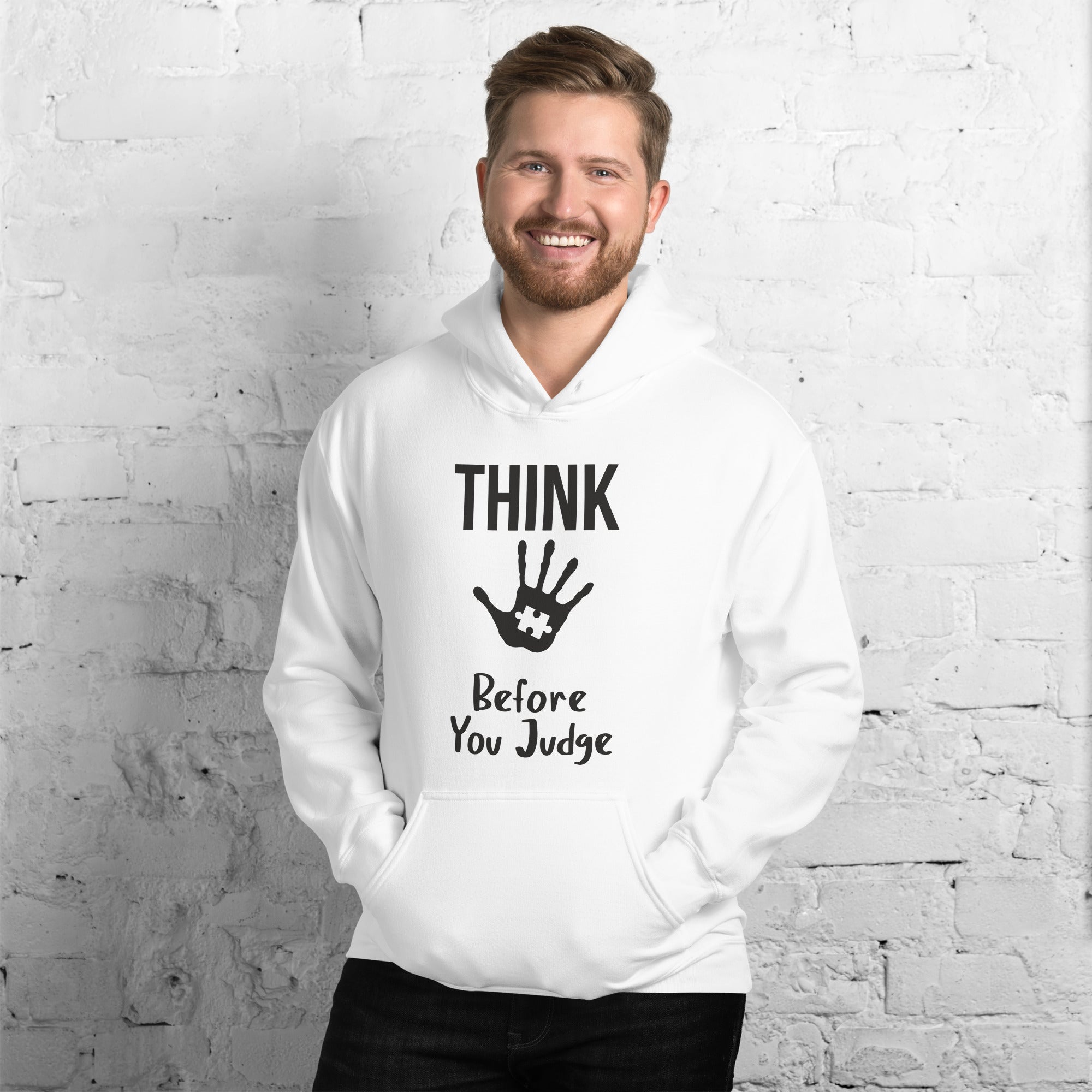 Unisex Hoodie- Think before you judge