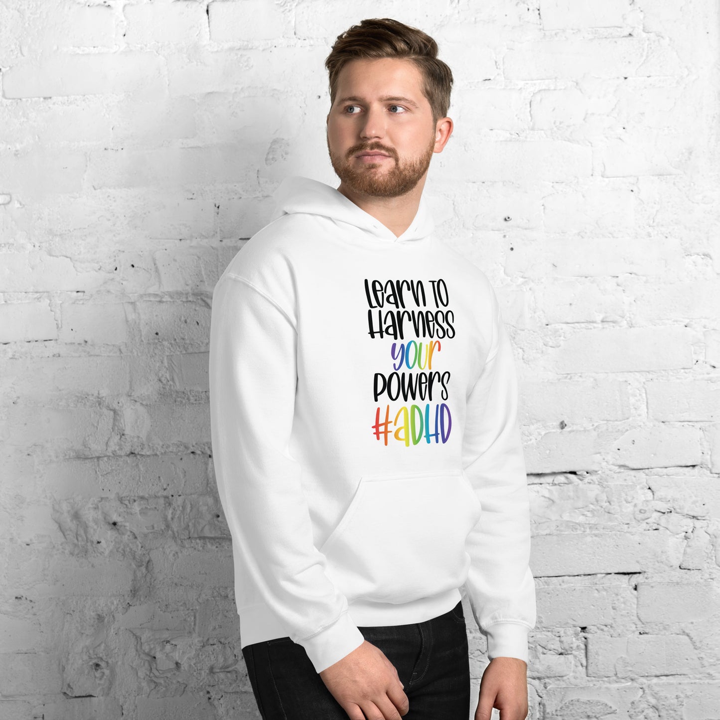 Unisex Hoodie- ADHD- Learn To Harness