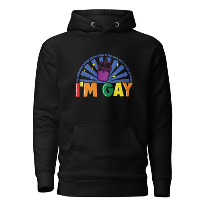 Unisex Hoodie- Go away, I'm gay
