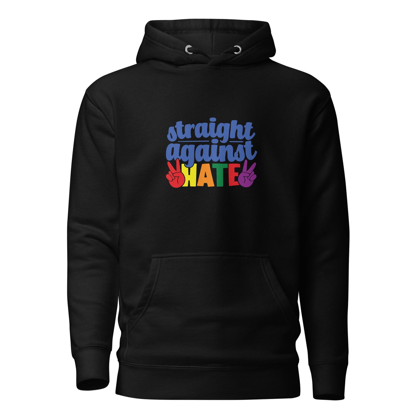 Unisex Hoodie- Straight against hate