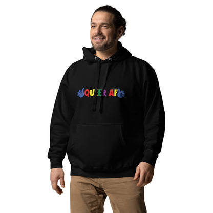 Unisex Hoodie- Queer AF