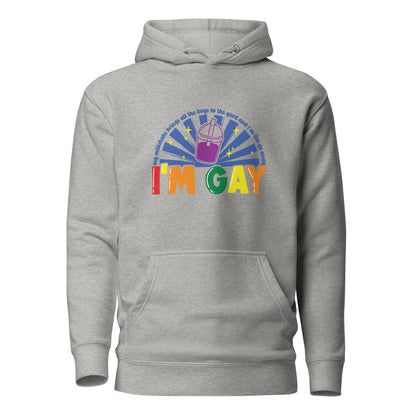 Unisex Hoodie- Go away, I'm gay