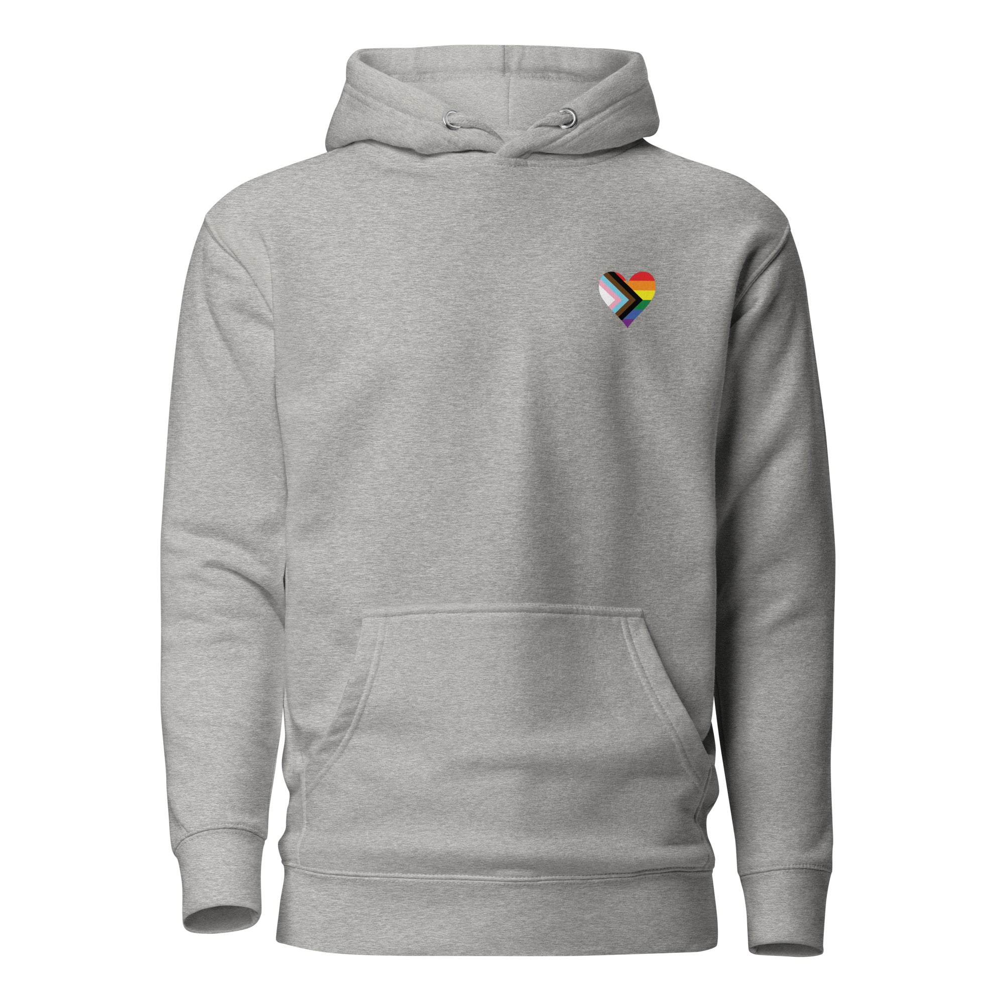 Unisex Hoodie-Progress Pride Heart