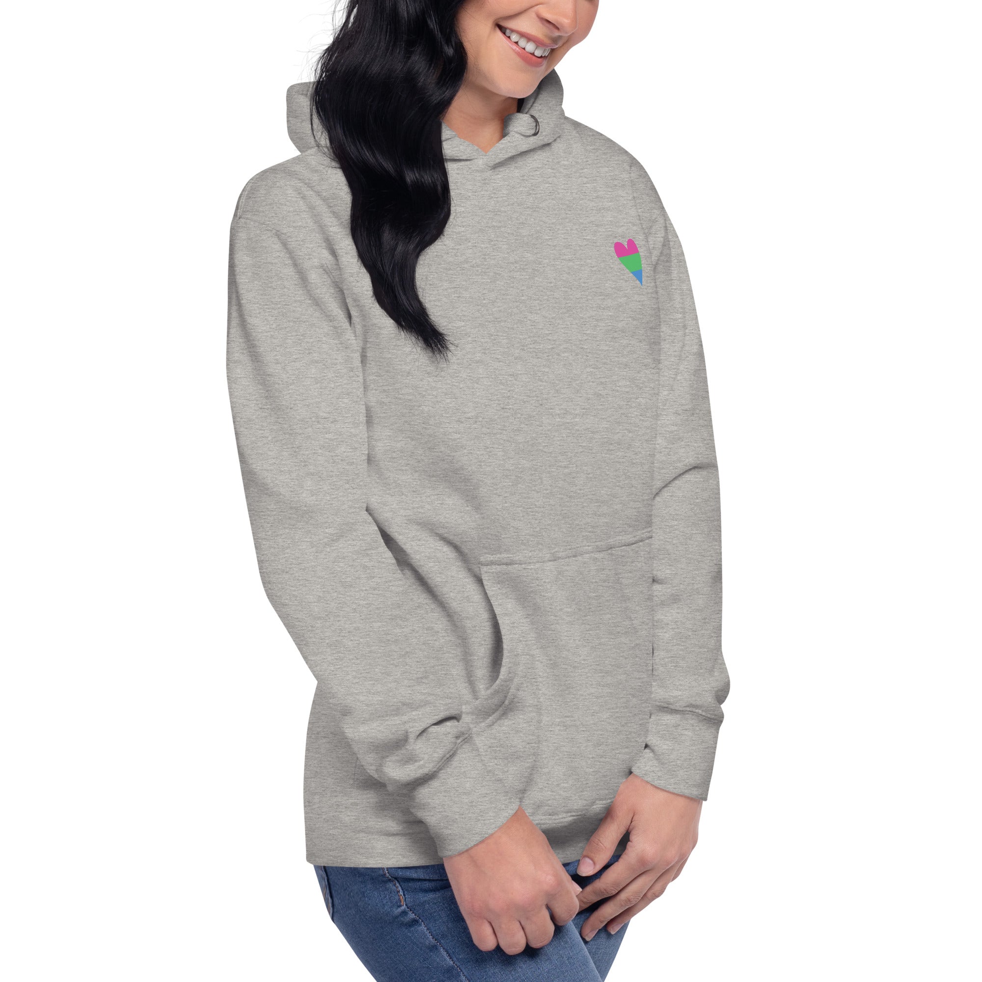 Unisex Hoodie-Polysexual Heart