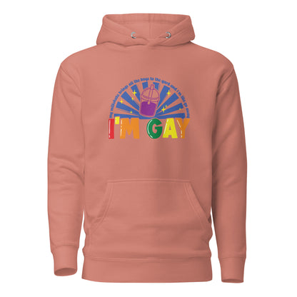 Unisex Hoodie- Go away, I'm gay