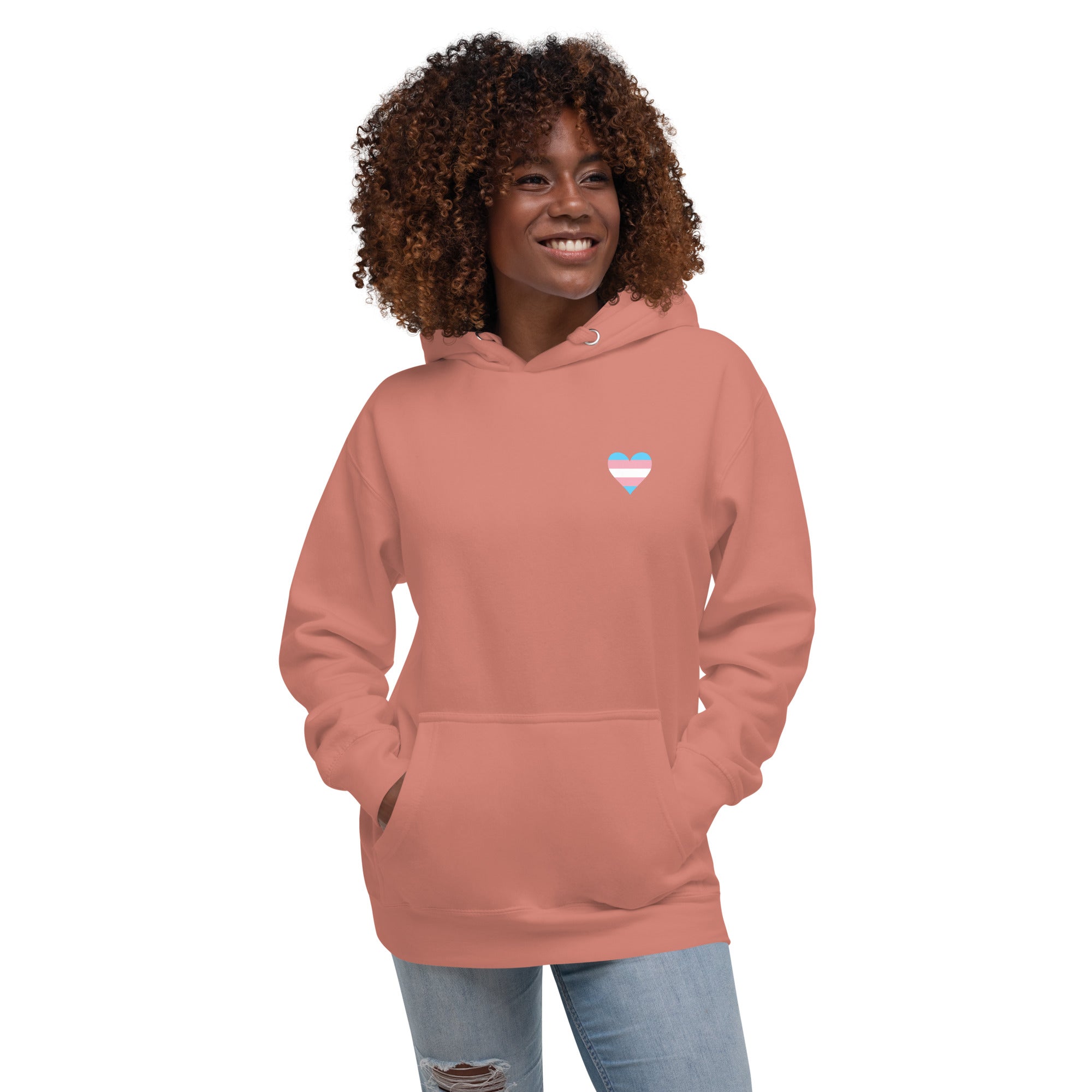 Unisex Hoodie-Transgender Heart