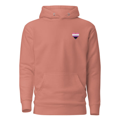 Unisex Hoodie-Genderfluid Heart