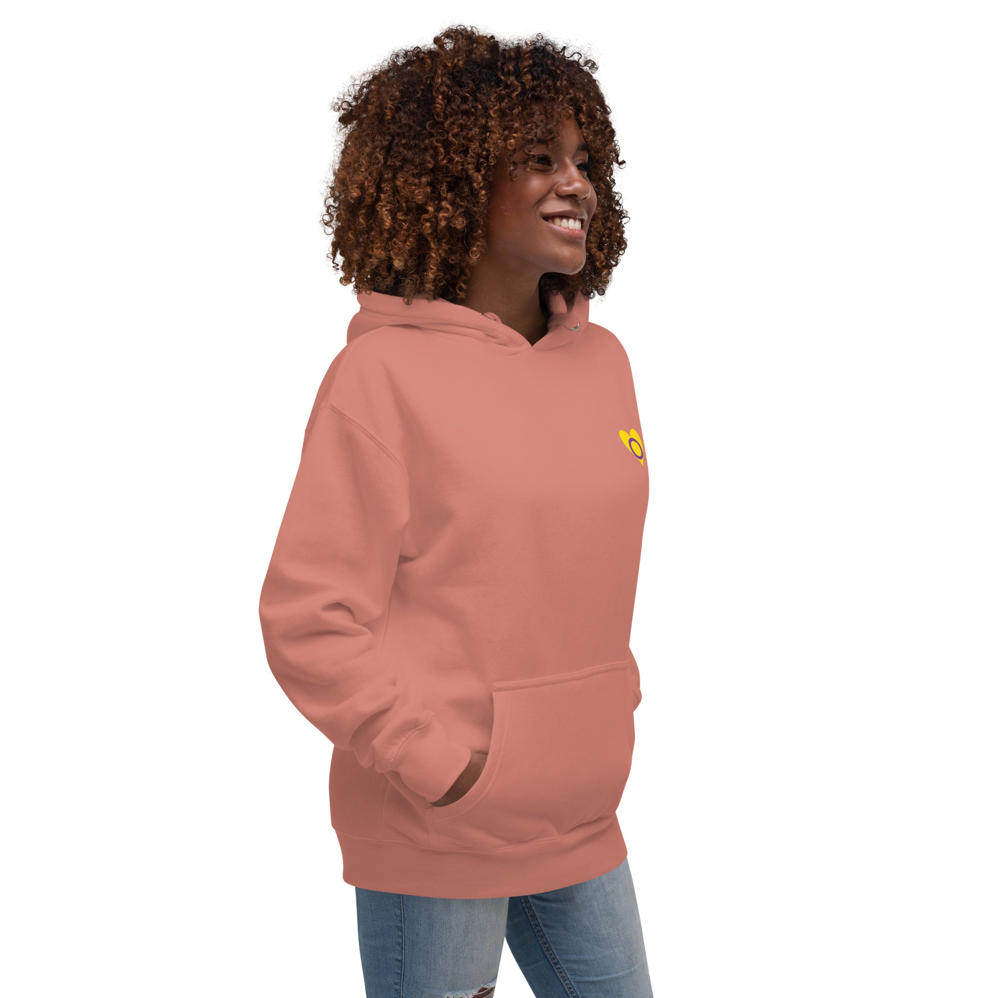 Unisex Hoodie-Intersex Heart