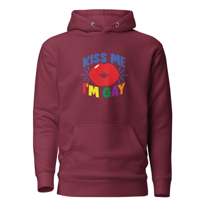 Unisex Hoodie- Kiss me I'm gay