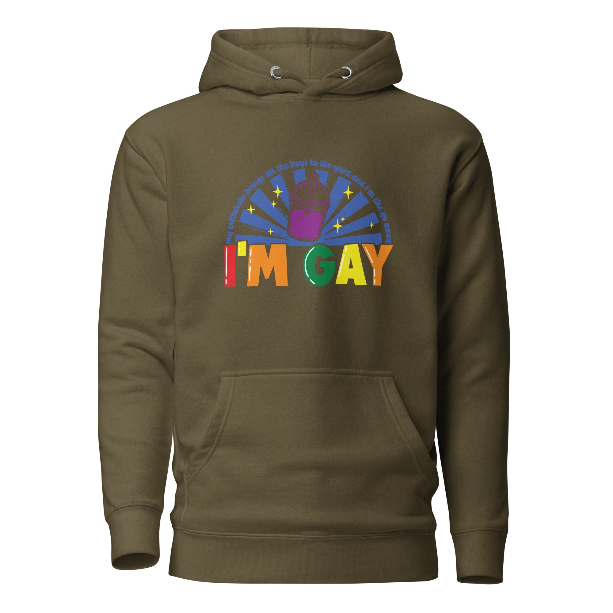 Unisex Hoodie- Go away, I'm gay