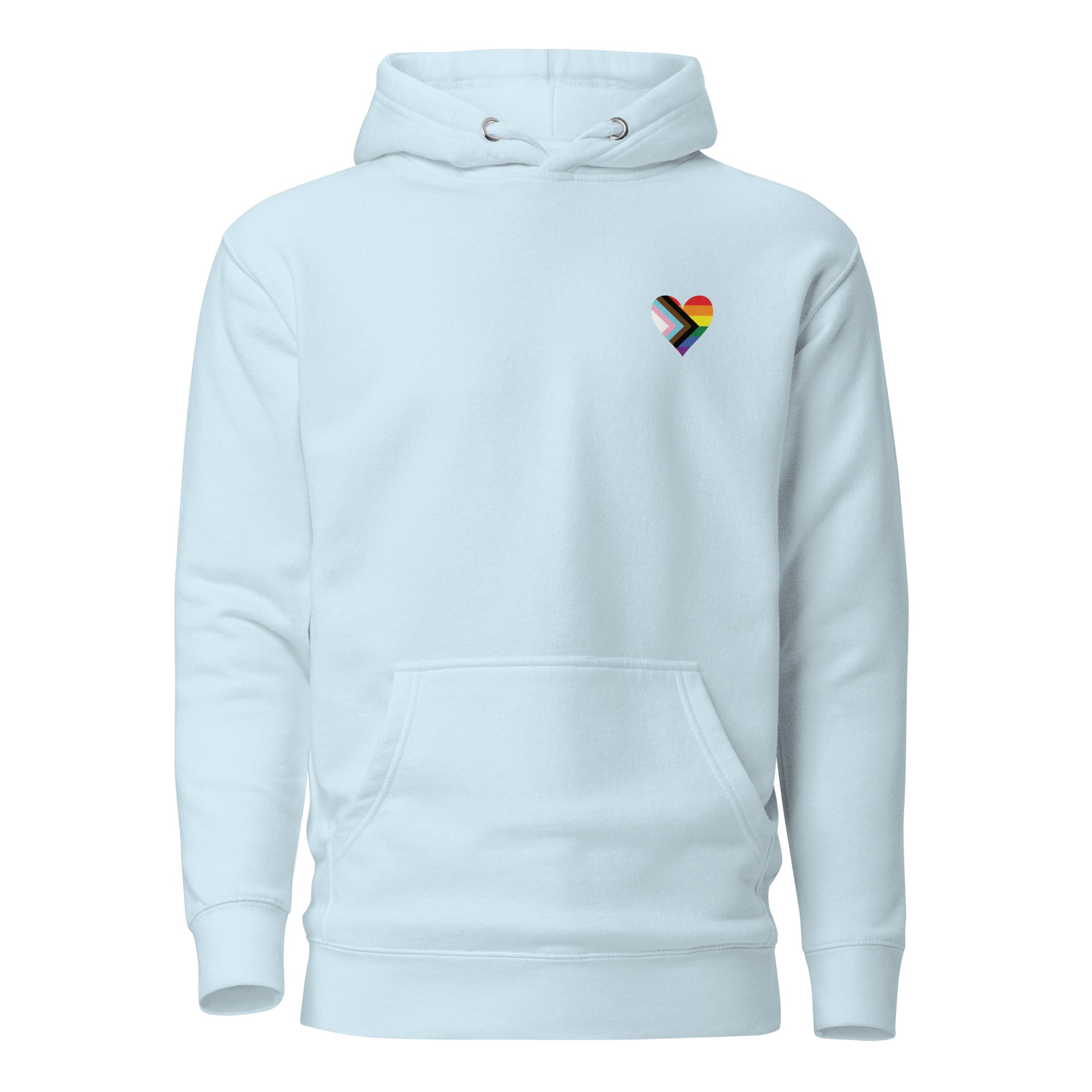 Unisex Hoodie-Progress Pride Heart