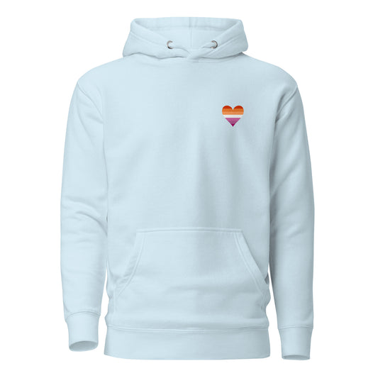 Lesbian Heart Hoodie
