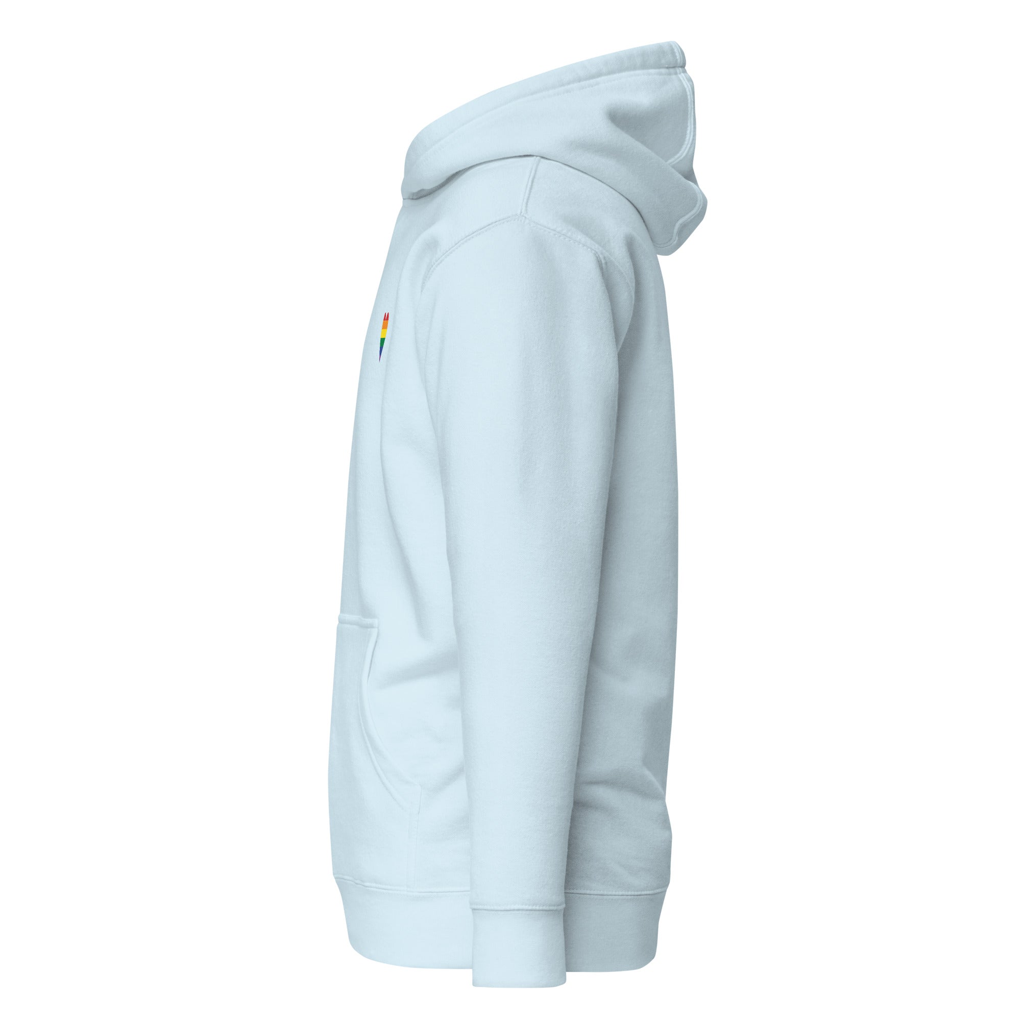 Unisex Hoodie-Pride Rainbow Heart