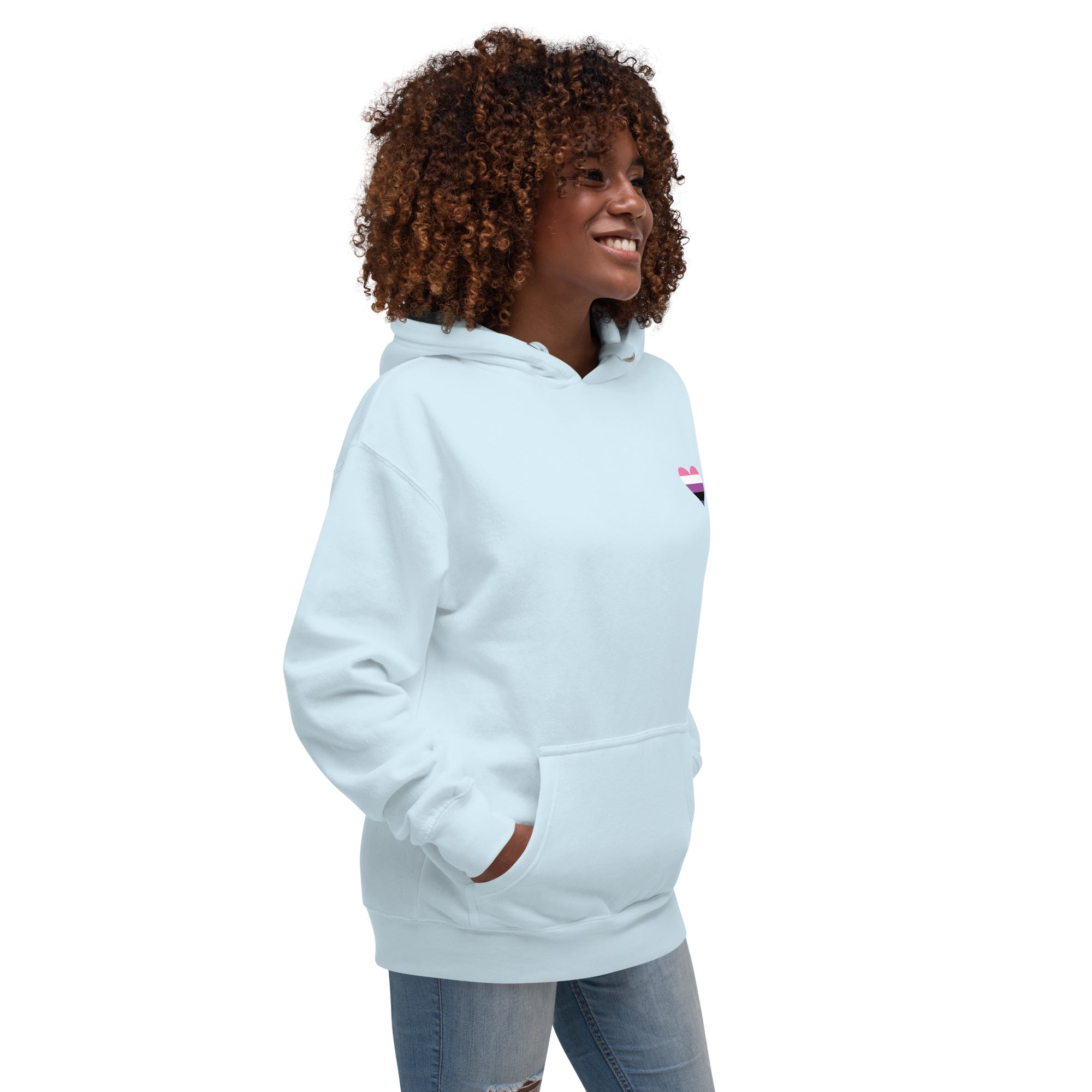 Unisex Hoodie-Genderfluid Heart