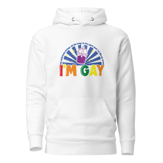 Unisex Hoodie- Go away, I'm gay