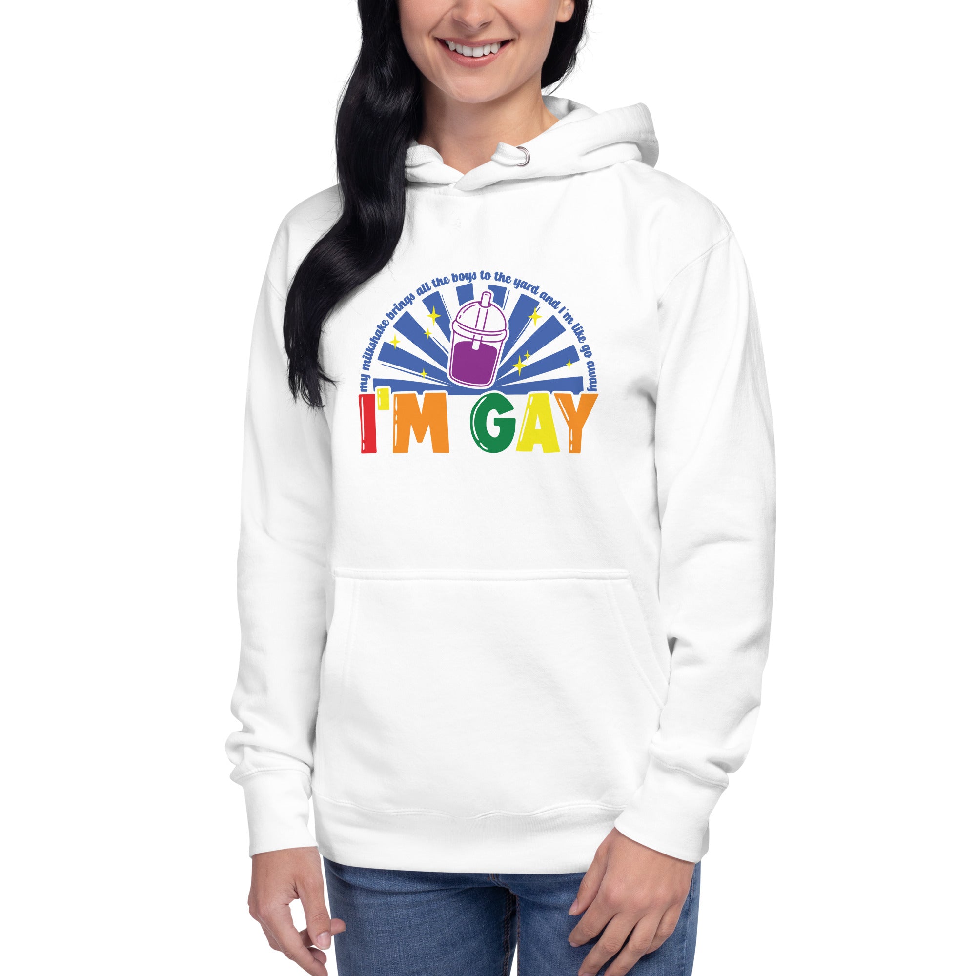 Unisex Hoodie- Go away, I'm gay