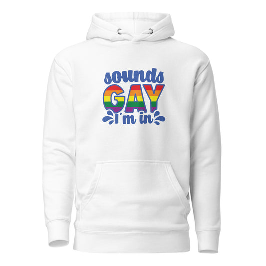 Unisex Hoodie- Sounds gay I'm in