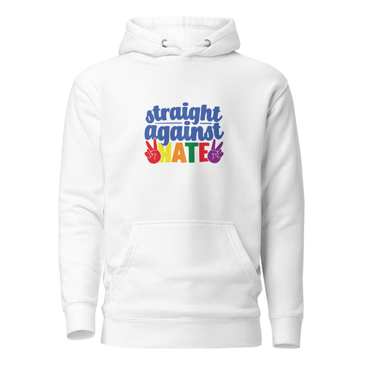 Unisex Hoodie- Straight against hate