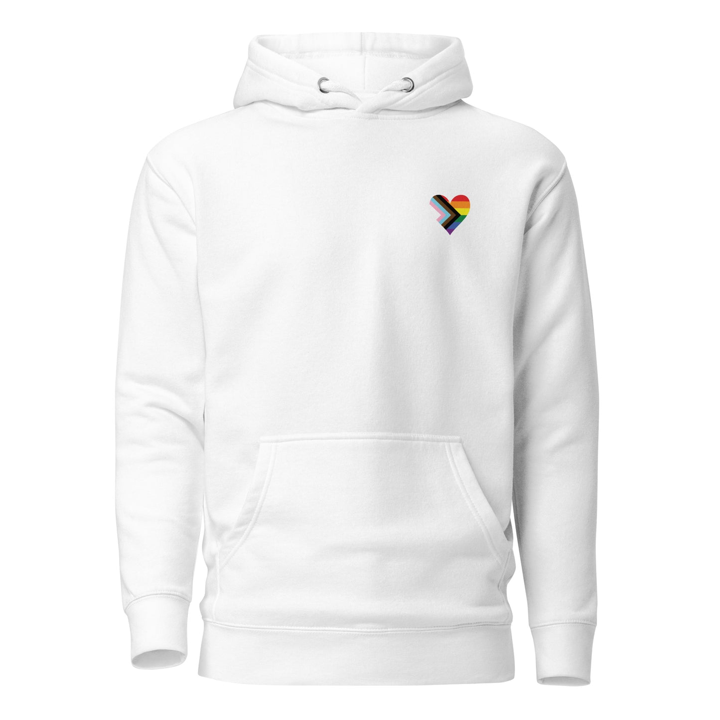 Unisex Hoodie-Progress Pride Heart