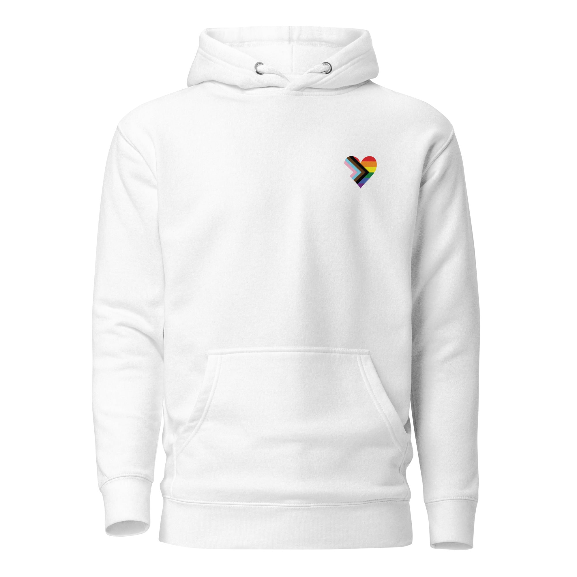 Unisex Hoodie-Progress Pride Heart