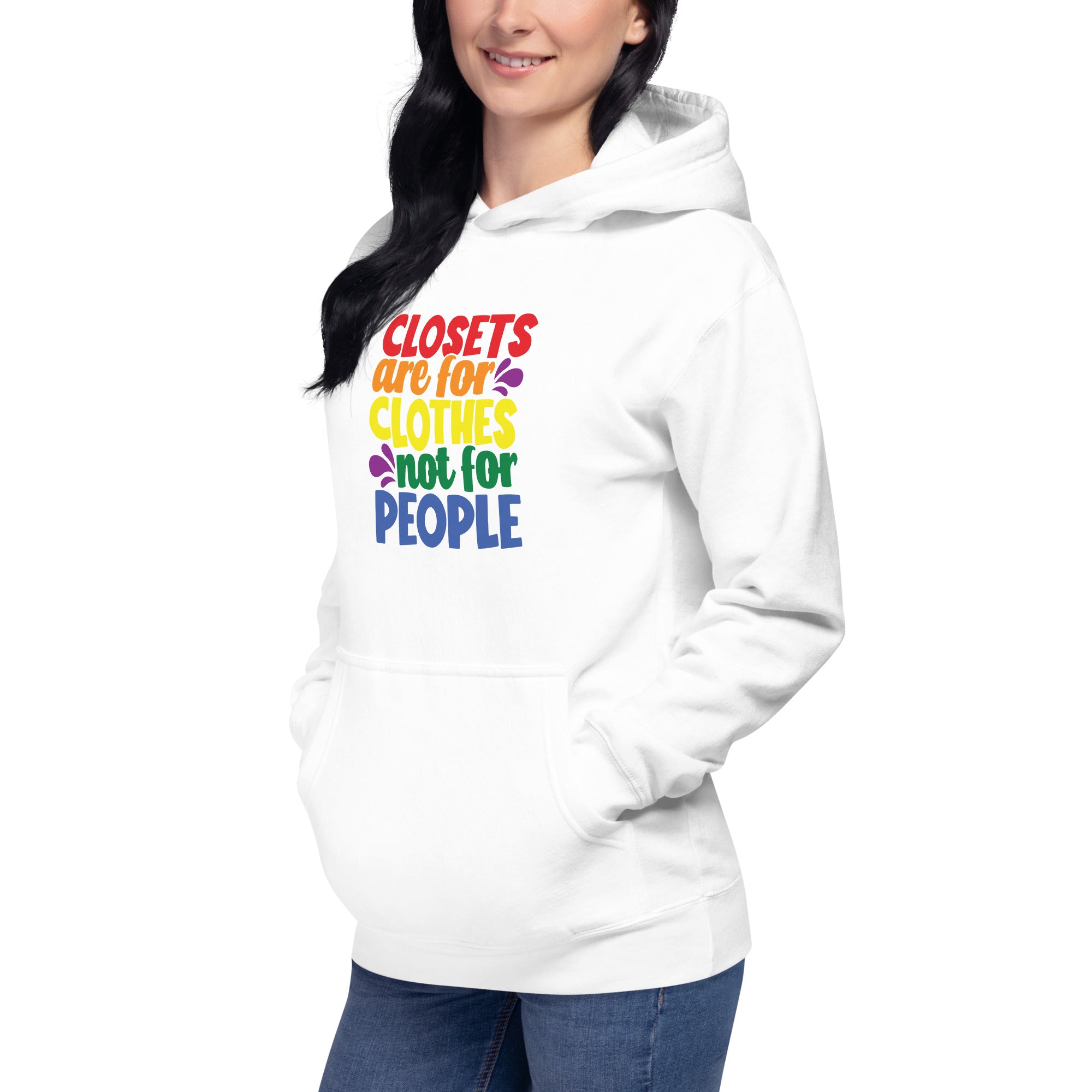 Unisex Hoodie- Closets are for clothes not for people