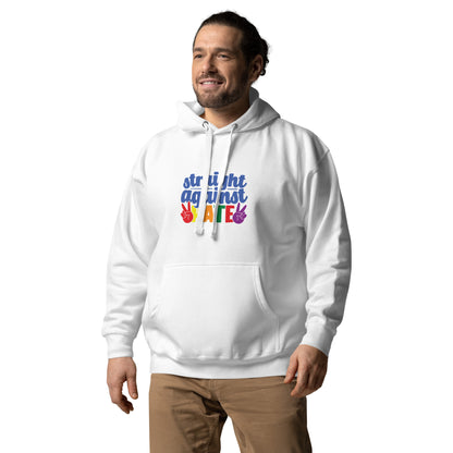 Unisex Hoodie- Straight against hate