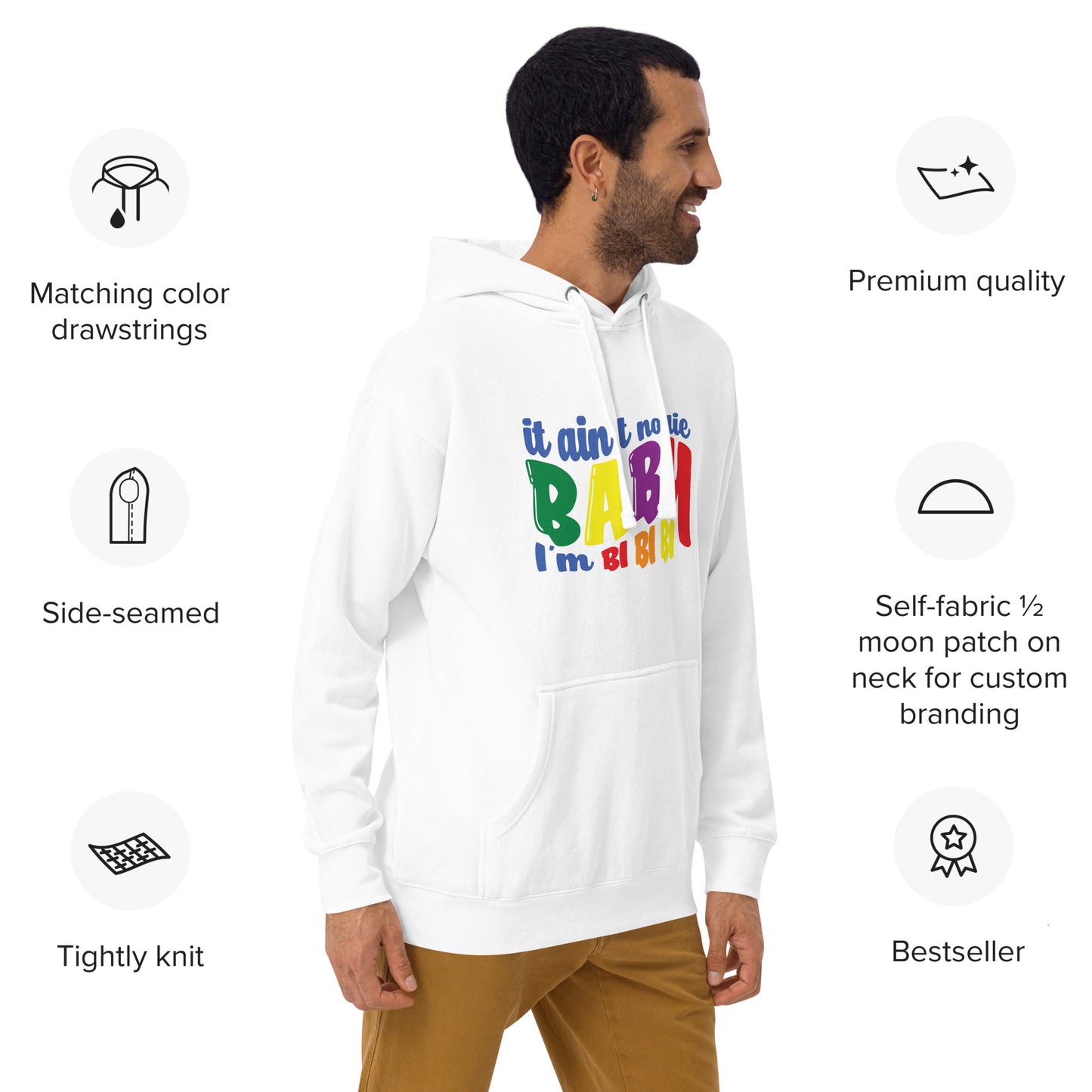 Unisex Hoodie- It ain't no lie baby I'm BI BI BI
